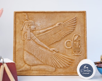 古代エジプトの女神マアトの翼を開いた彫像彫刻 - エジプト製 - Etsy 日本