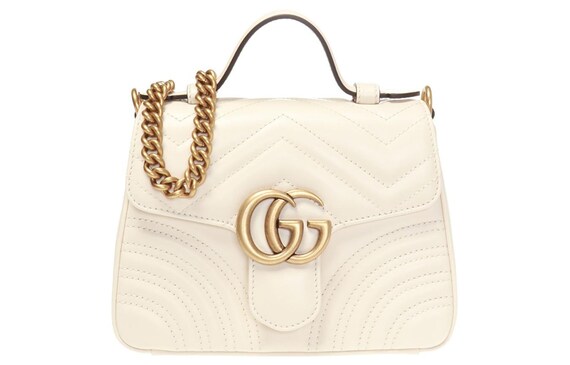 GU-C-CI Marmont Gold Logo Chain quilted leather M… - image 1