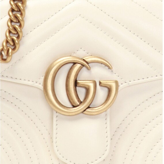 GU-C-CI Marmont Gold Logo Chain quilted leather M… - image 6