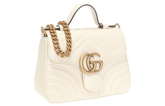 GU-C-CI Marmont Gold Logo Chain quilted leather M… - image 3