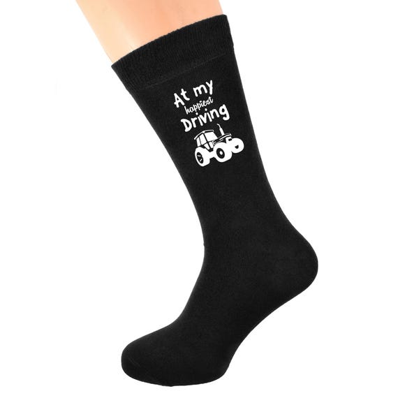 Calzini Eleganti E Comodi Per Adulti Con Stampa Trattore Fattoria - Foto 5