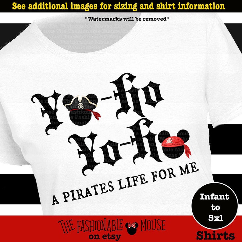 mickey pirate shirt
