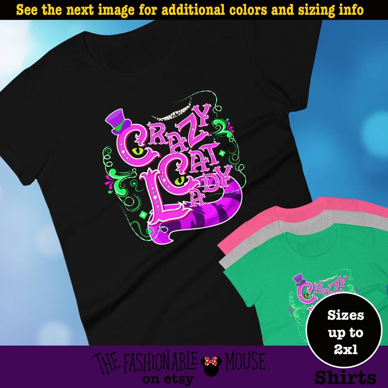 disney crazy cat lady shirt