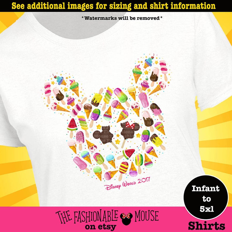 mickey ice cream shirt