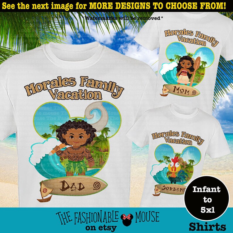 disney character family shirts