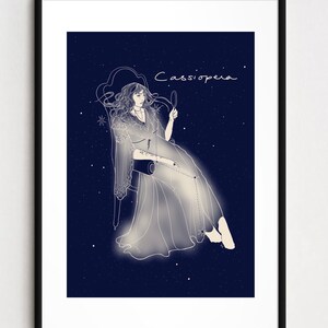 Sterrenkunst, sterrenbeelden, kerstcadeau, kunstprint, kunst aan de muur, sterrenbeeldkunst, sterrenprint, sterrenprint, illustratiekunst