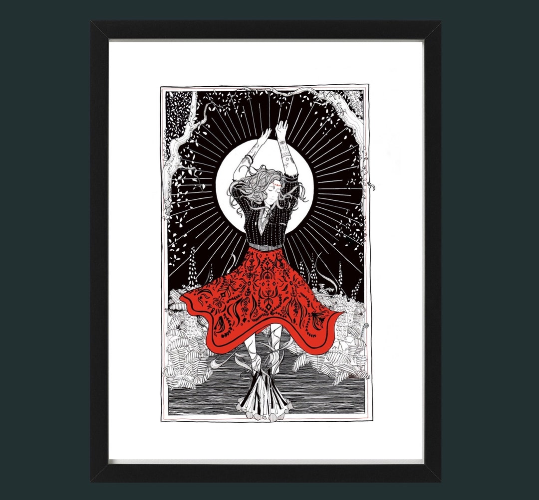 Dancer Art, Mothers Day, Pen and Ink Drawing, Pen and Ink Giclee Print ...