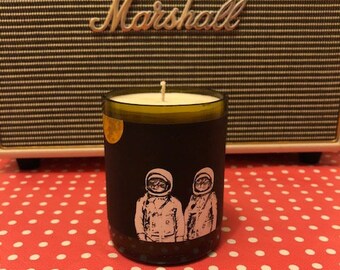 Wine bottle candle