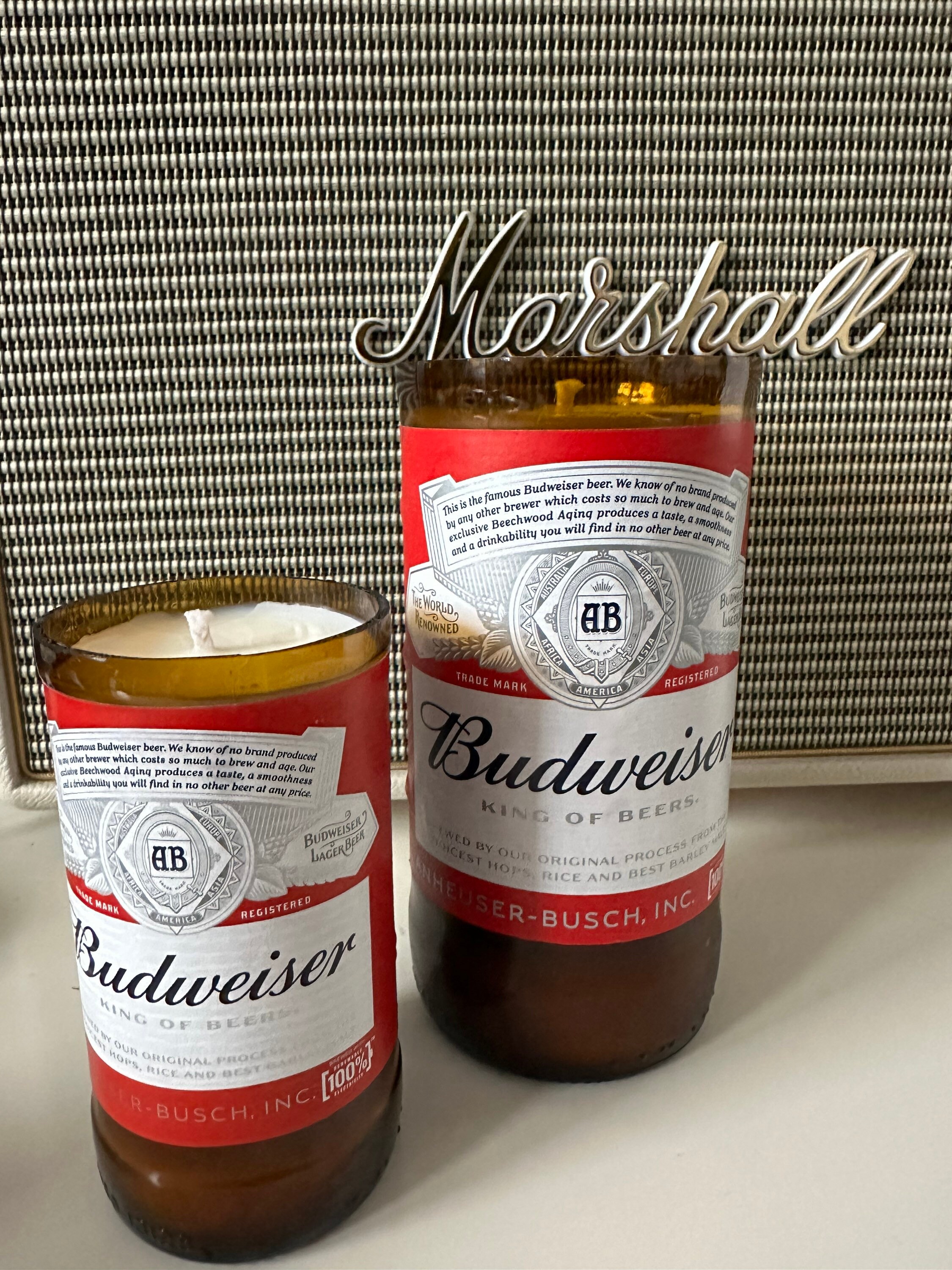 Budweiser, Beer bottle candle