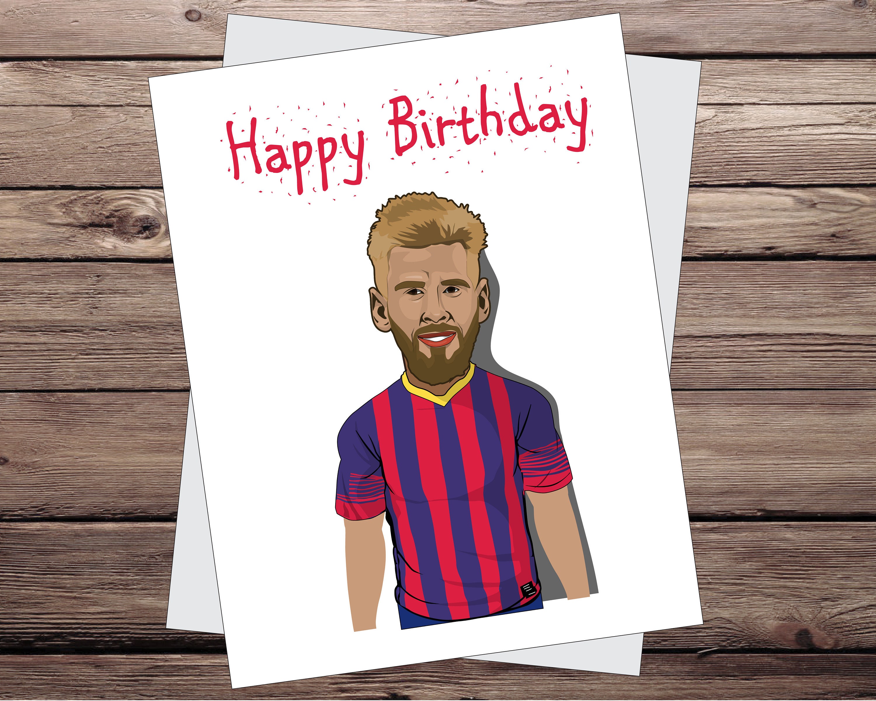 Lionel messi Gift Messi verjaardag wenskaart Soccer Card | Etsy
