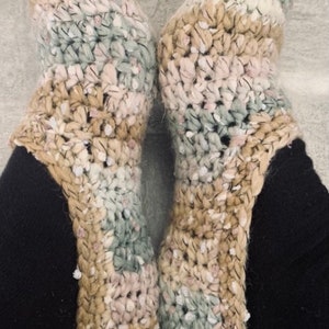 Crochet pattern slippers Patscherl Ratz-fatz slippers Slippers crochet shoes crochet socks guest gift