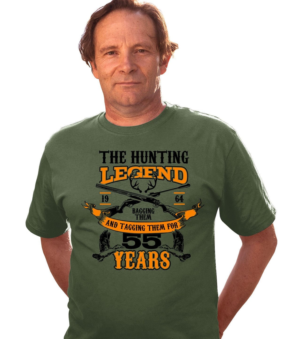 Outdoorsman Gifts For Hunters 55th Birthday Shirt Bday T Shirt Etsy
