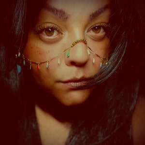 Nose Bridge, Face Jewelry, Wedding Jewelry, Festival Jewelry, Burning Man Jewelry, Face Chain, Indian Face Jewelry, Nose Chain, Unique Gifts
