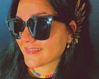 Feather Ear Cuff – Festival & Boho Wing Ear Wrap, Statement Jewelry for Women