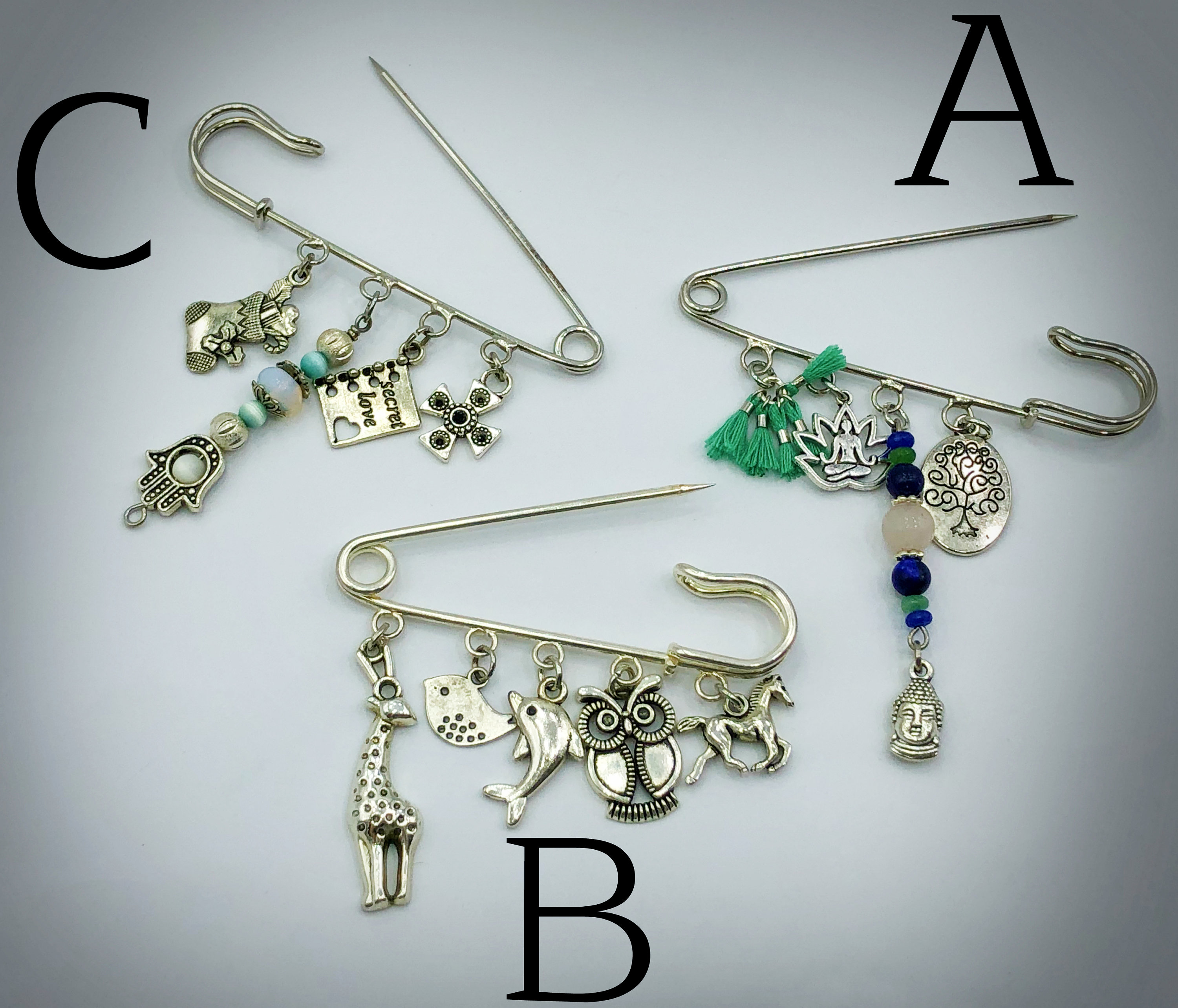 Safety Pin Safety Pin Charms Protection Baby Baby Shower Etsy UK