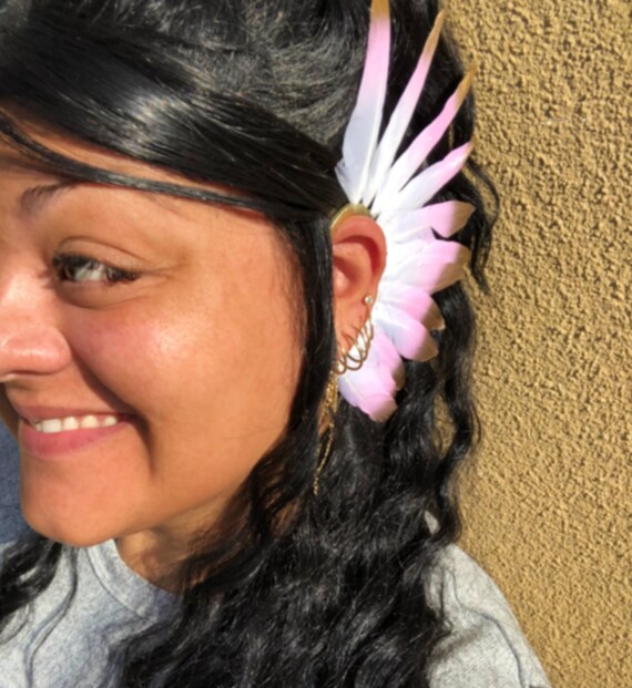 Feather Ear Cuff Ear Cuff Feathers Feather Jewelry Peacock