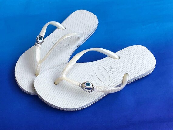 evil eye flip flops