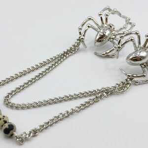 Spider Brooch Collar, Collar Pins, Spider Jewelry, Gemstone Brooch ...