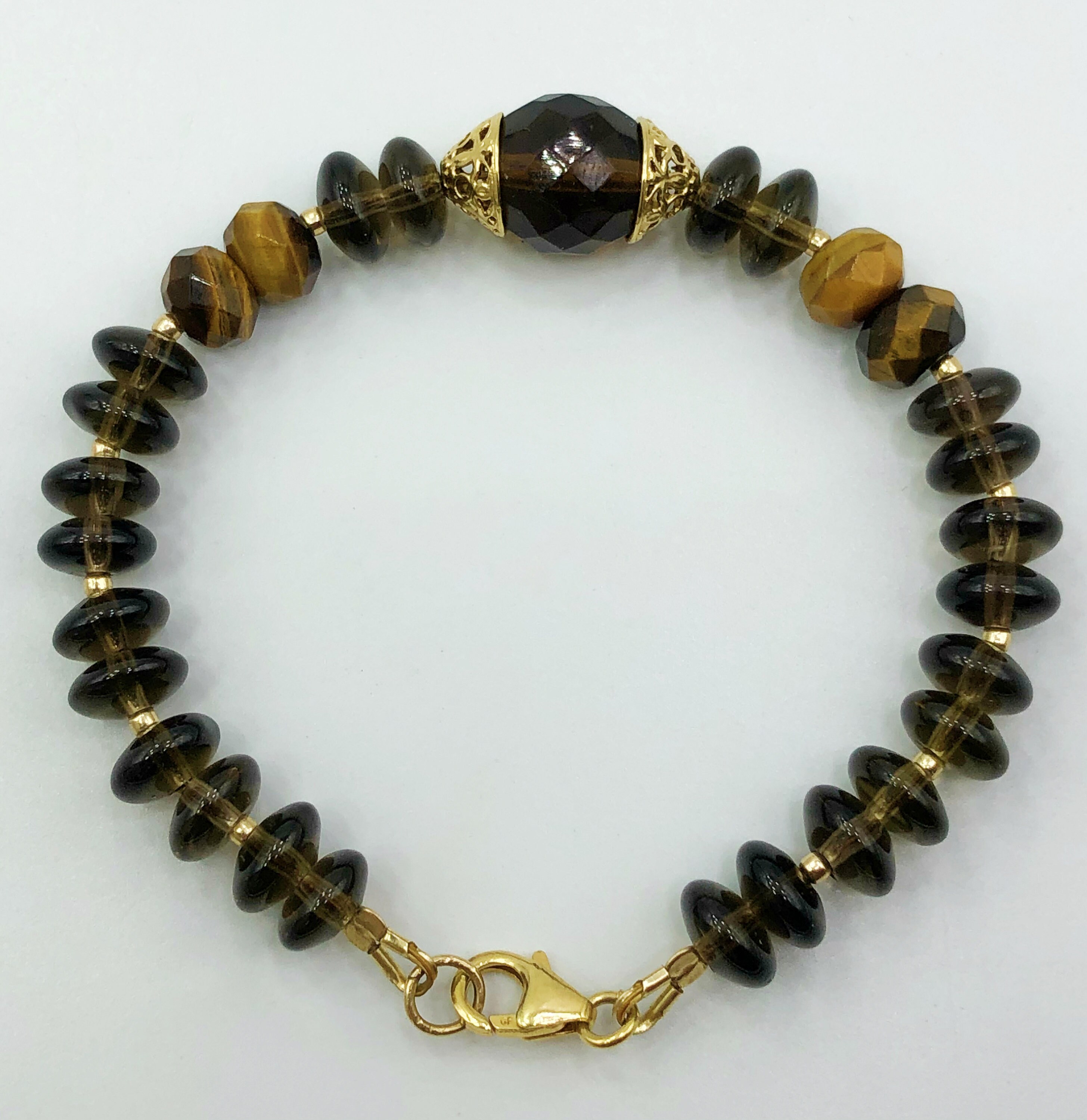 Quartz Men Bracelet Beaded Gemstone Men Stone Bracelet Mens Etsy