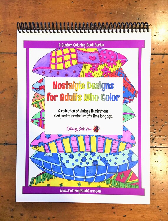 Download Nostalgic Designs For Adults Who Color Etsy