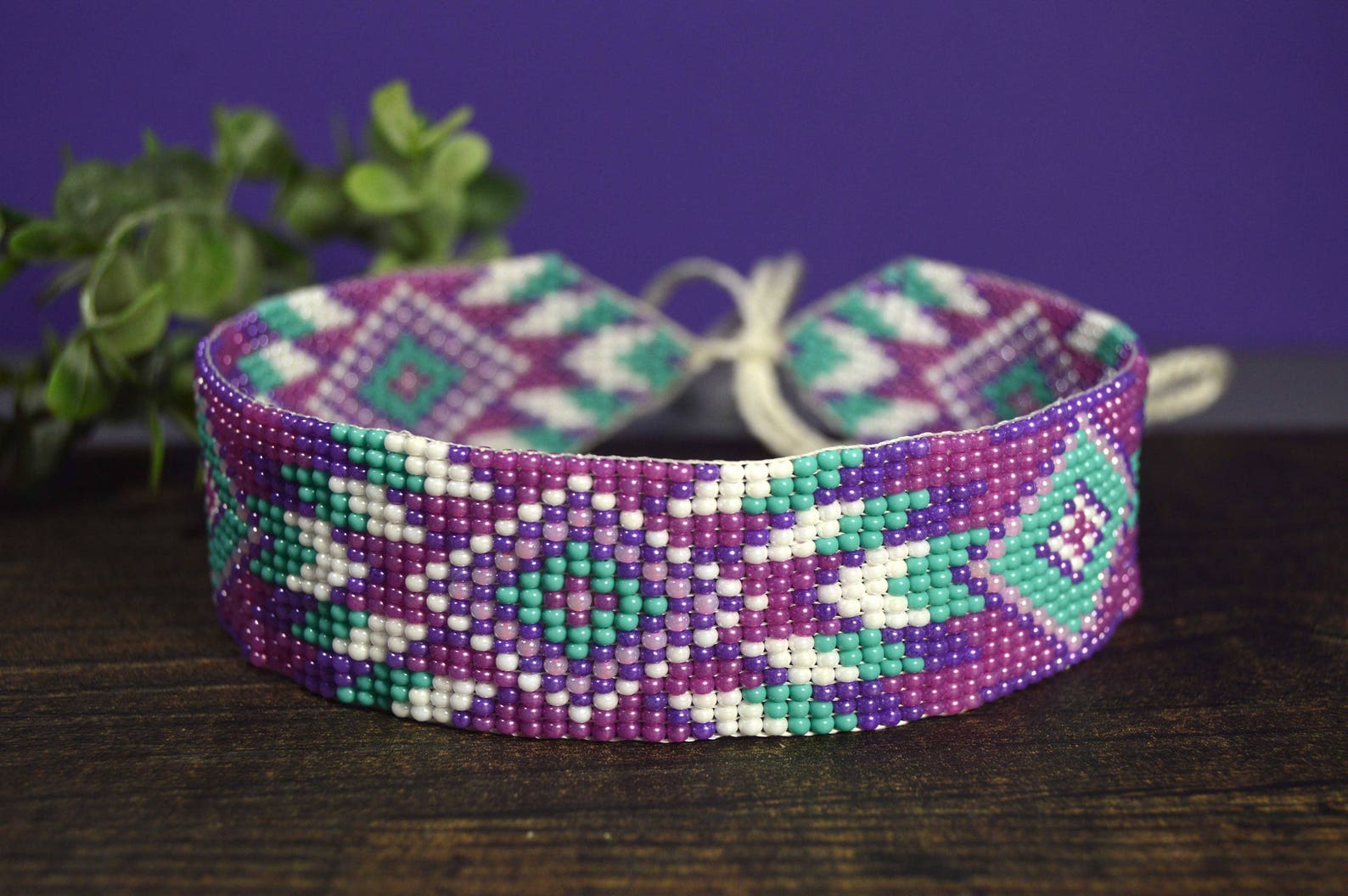 Beaded Choker Necklace Native American Inspired Boho Beaded - Etsy