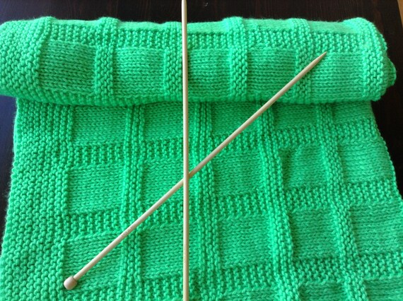 green baby blanket
