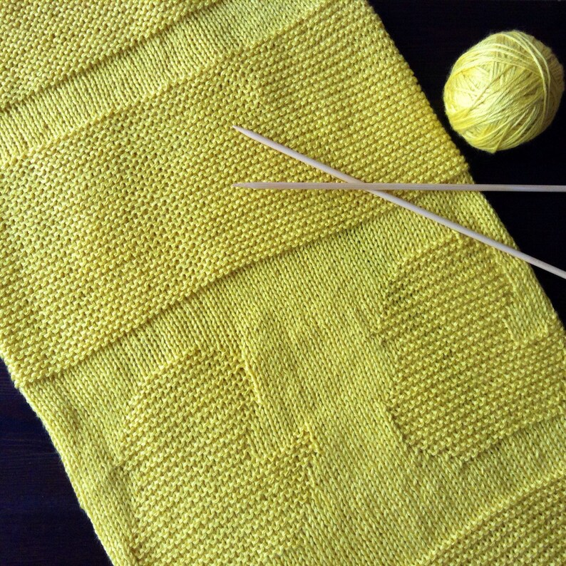 Hand Knit Baby Blanket Ducky