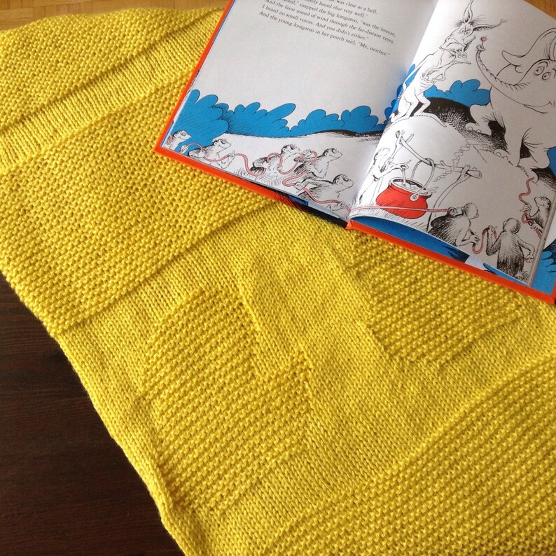 Hand Knit Baby Blanket Ducky
