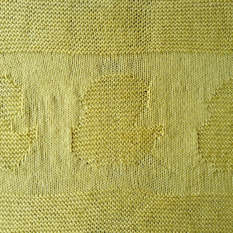 Hand Knit Baby Blanket Ducky