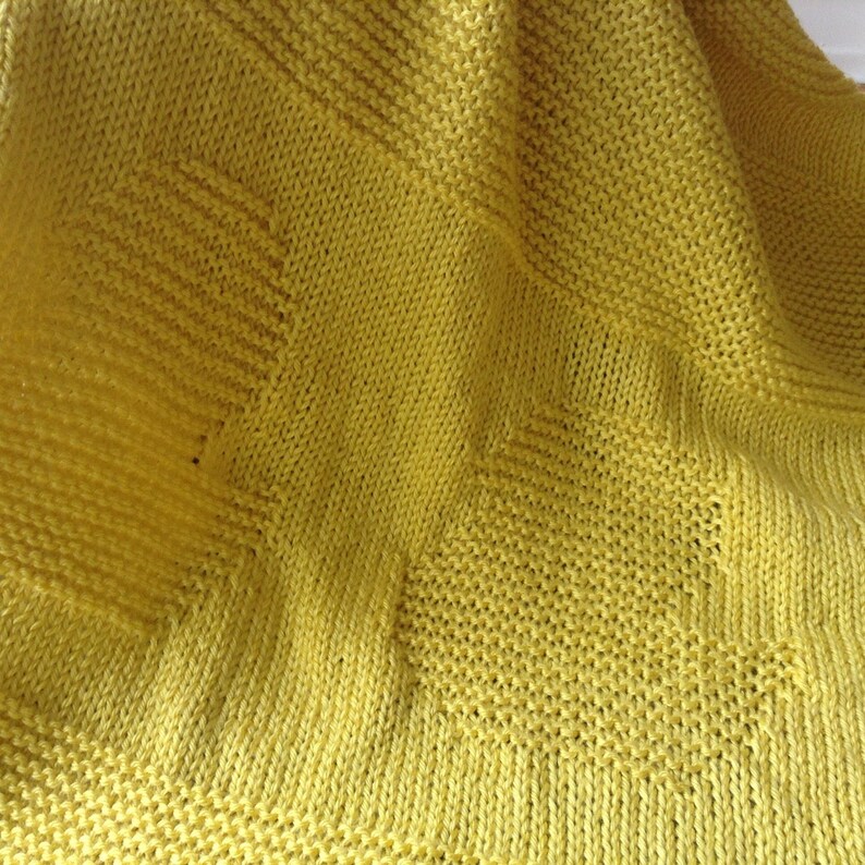 Hand Knit Baby Blanket Ducky