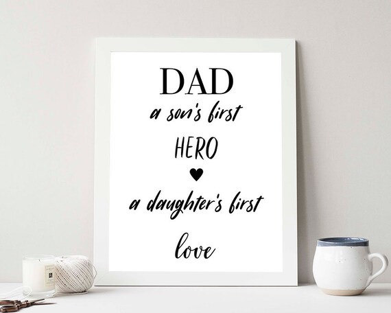happy fathers day print