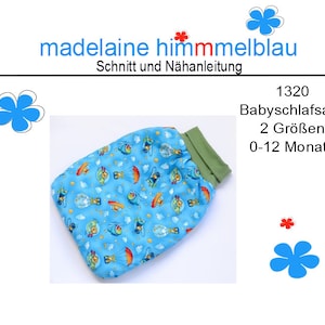 Baby Schlafsack nähen I Baby Pucksack 0-12 Monate I ebook Schnittmuster I Geschenk zur Geburt I Babyparty nähen I #1320 I PDF I Download
