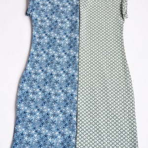 1415 Schnittmuster Damenkleid Jerseykleid Sommerkleid Frauen Kleid einfaches Kleid 32-46 PDF Download image 3