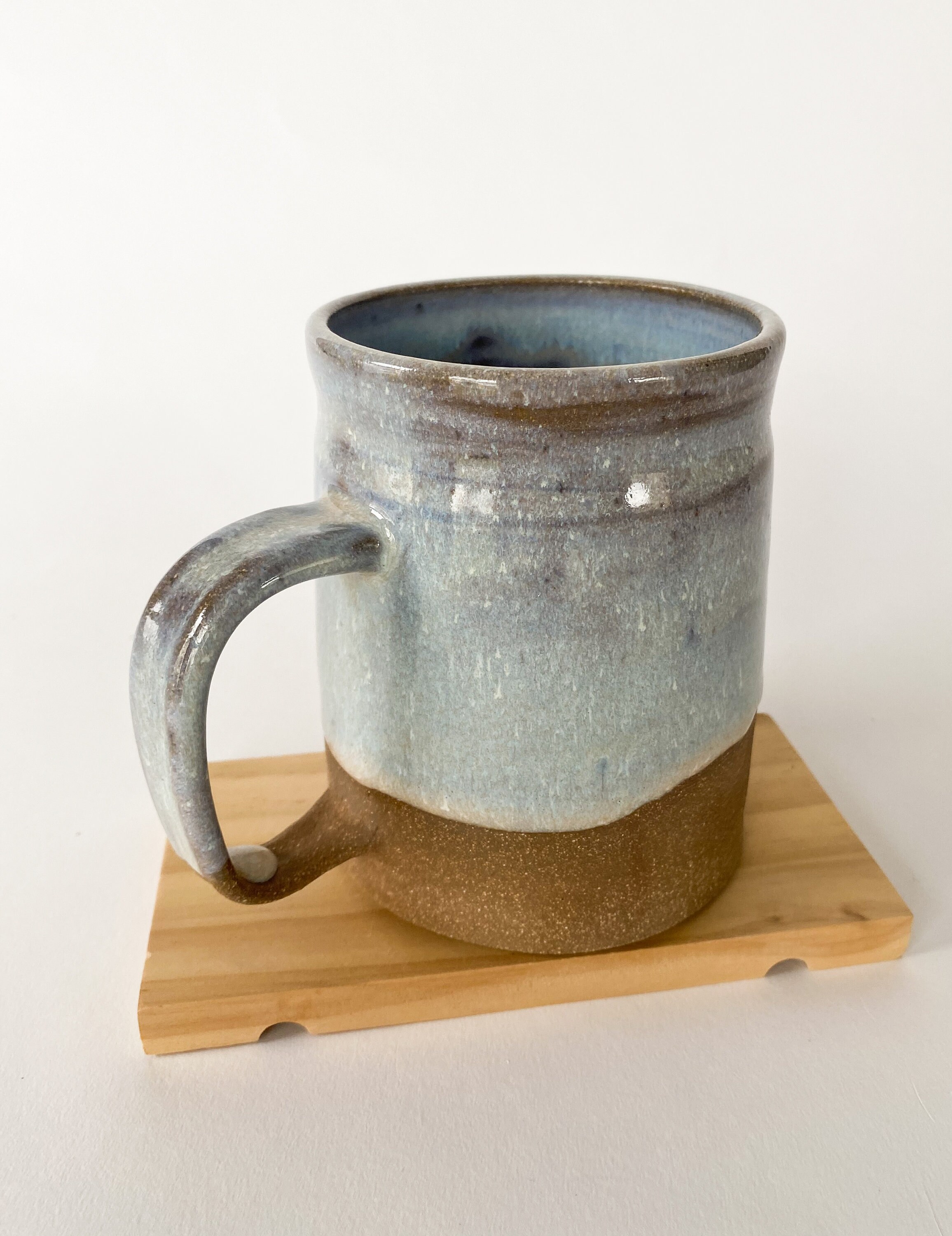 16oz Handmade Ceramic Mug Opal Glazed Ceramic Mug Pint Mug Etsy