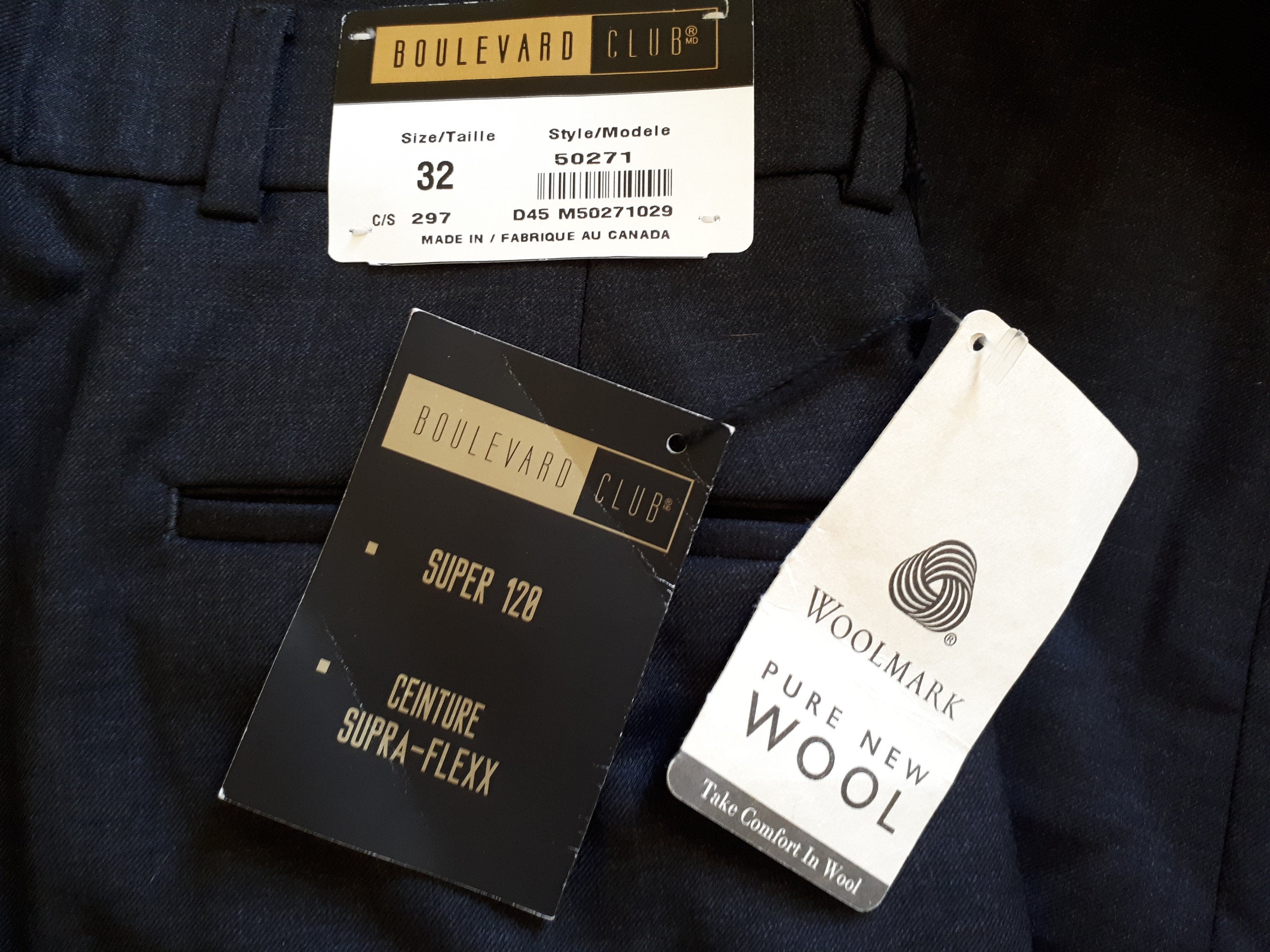 Boulevard Club Pants Woolmark Pure New 