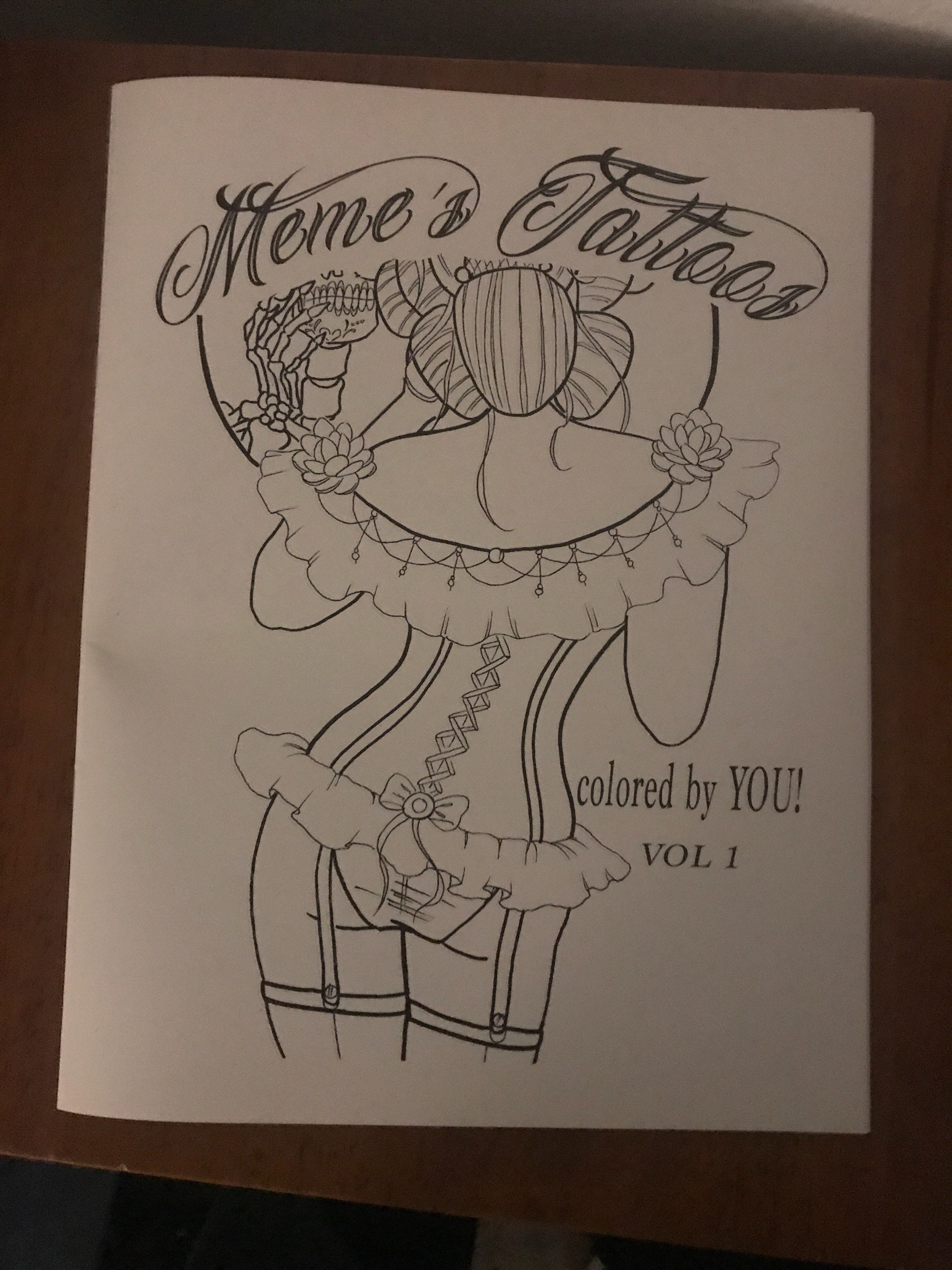 Download Meme S Tattoos Colored By You Vol 1 Coloring Book Etsy