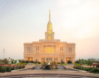 PAYSON, UTAH Temple at Sunset - Fine Art For Latter-day Saints - High Resolution Digital Image you can print any size up to 30"x20"