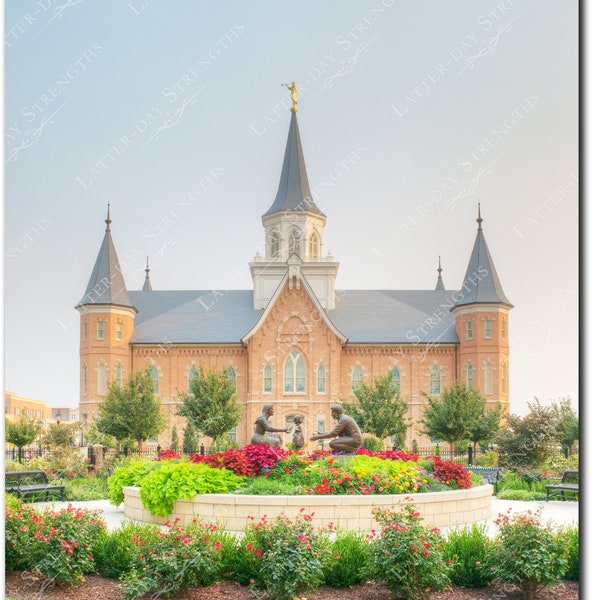 PROVO CITY Center, Utah Temple at afternoon - Fine Art For Latter-day Saints - High Resolution Digital Image Print any size up to 20"x30"