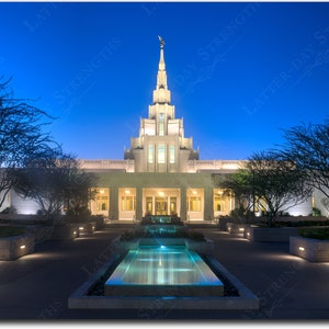 PHOENIX, ARIZONA Temple at Sunset - Fine Art for Latter-day Saints - High Resolution Digital Download you can print any size up to 30&quot;x20&quot;