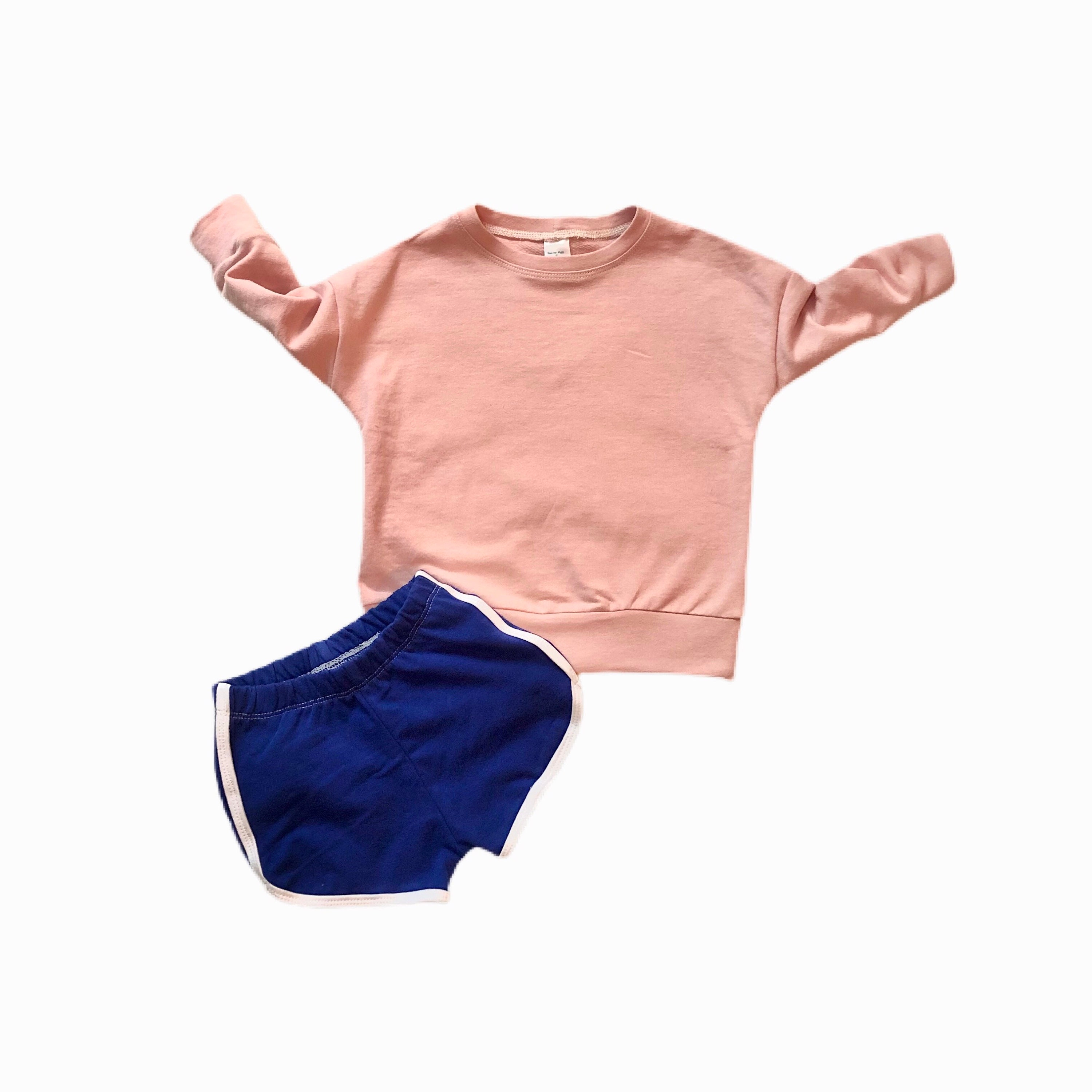 Light Pink Slouchy Crewneck // Kids Sweatshirt // Everyday | Etsy