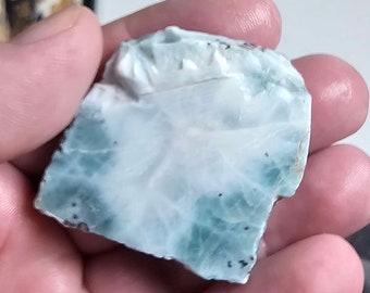 Lovely Ocean Blue Natural Raw Larimar Stone Great For Collecting