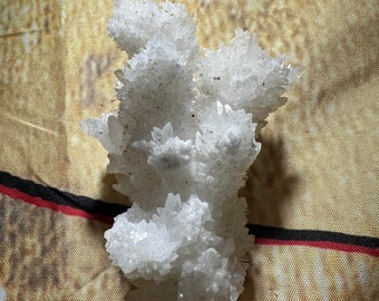 Exquisite Rare White Aragonite Crystal Cluster Meditation Healing Gift