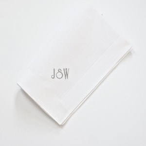 MENS NEW YORKER font Embroidered Monogrammed Handkerchief, Father of the Bride | Personalized Wedding Handkerchief | embroidered hankies