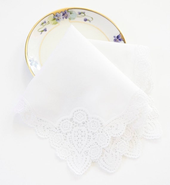 LADIES MONOGRAM Chart III fonts Embroidered Monogrammed Handkerchief, Wedding, Bridal,