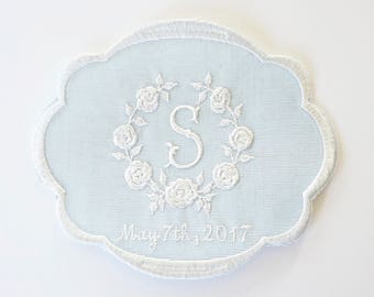 Custom Embroidered Wedding Dress Patch, Mix and Match Design Elements and Font Styles, Fabric Choices, Specialty Patches