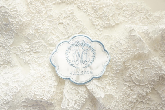Custom Embroidered Wedding Dress Patch