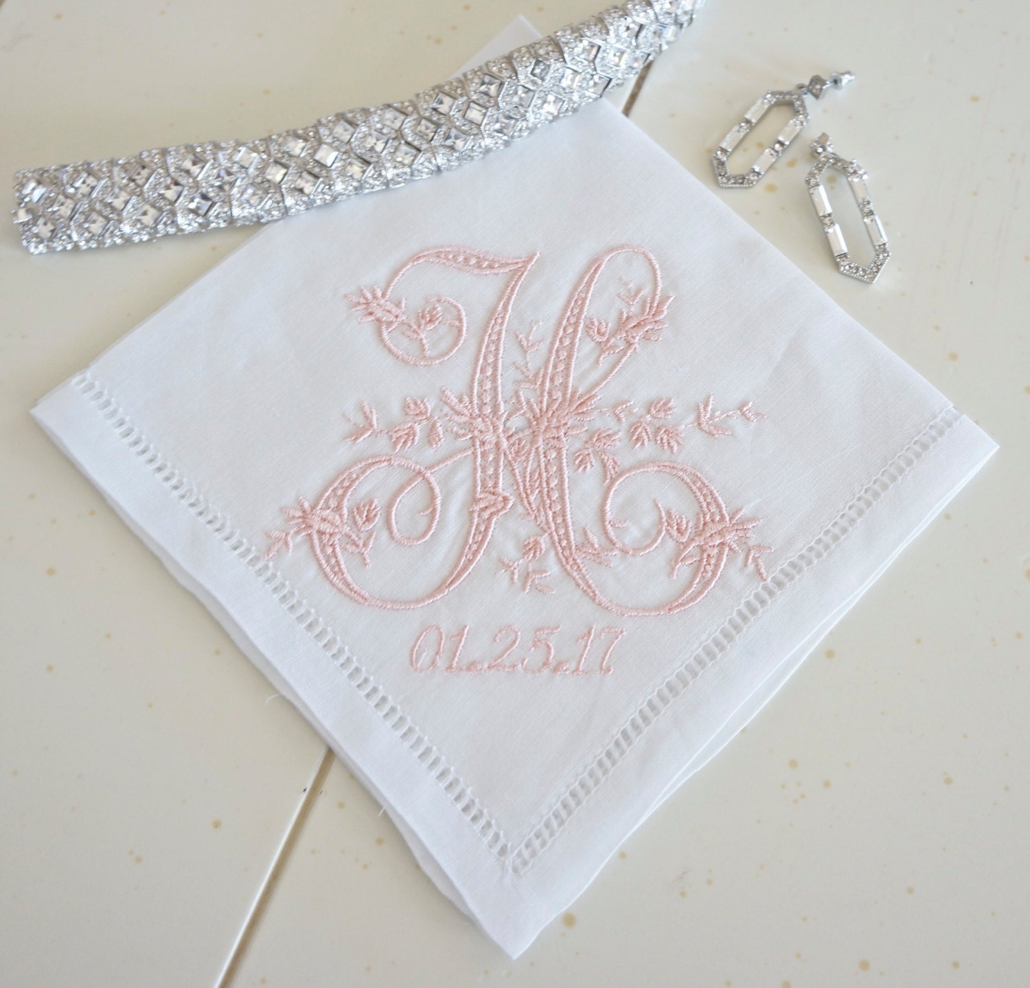 Men's Monogrammed Boxed Initial Handkerchief