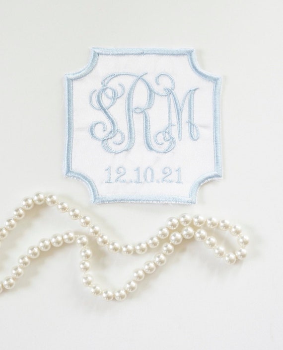 Custom Embroidered Wedding Dress Patch, Mix and Match Design Elements and Font Styles, Fabric Choices, Specialty Patches