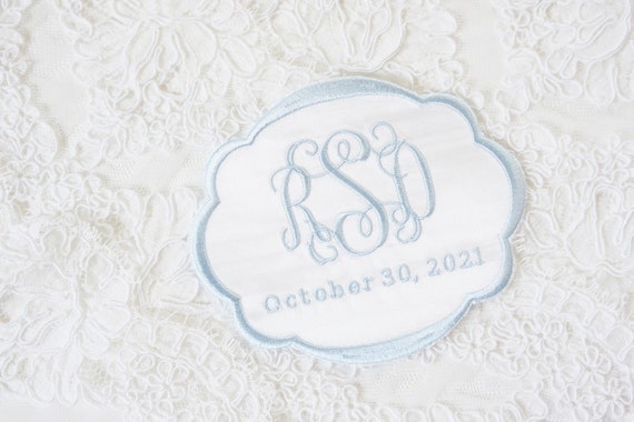 Custom Embroidered Wedding Dress Patch