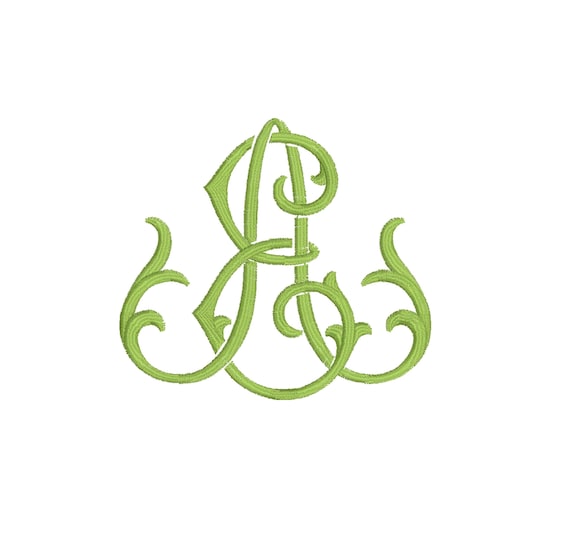 ESTATE FONT Monogrammed Embroidered Custom Napkins, Towels, One or Two Thread Colors, featured in Magenta and Gold thread colors